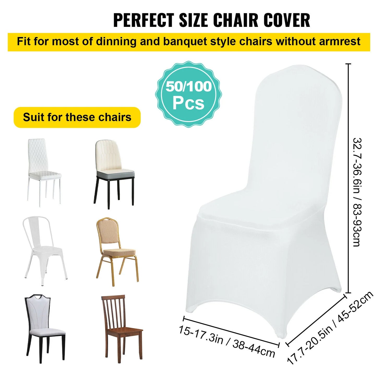 Spandex Wedding Chair Cover Set