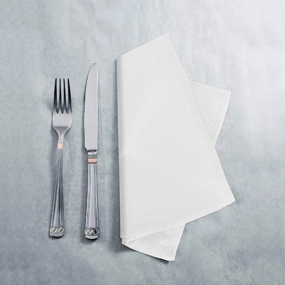 Premium White Linen Napkin Set