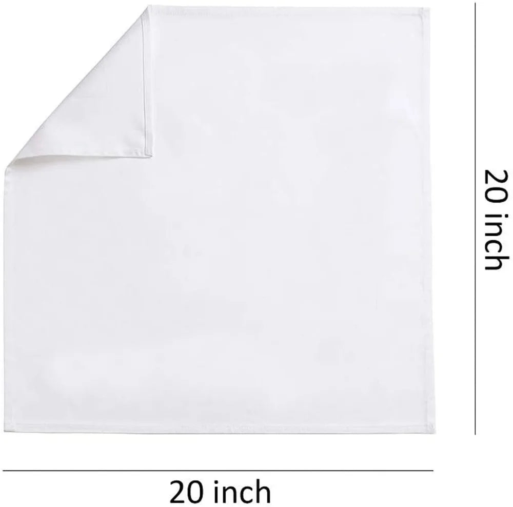 Premium White Linen Napkin Set